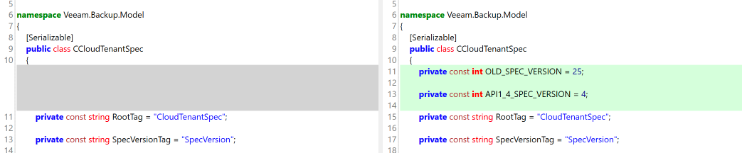 VeeamModelCompare