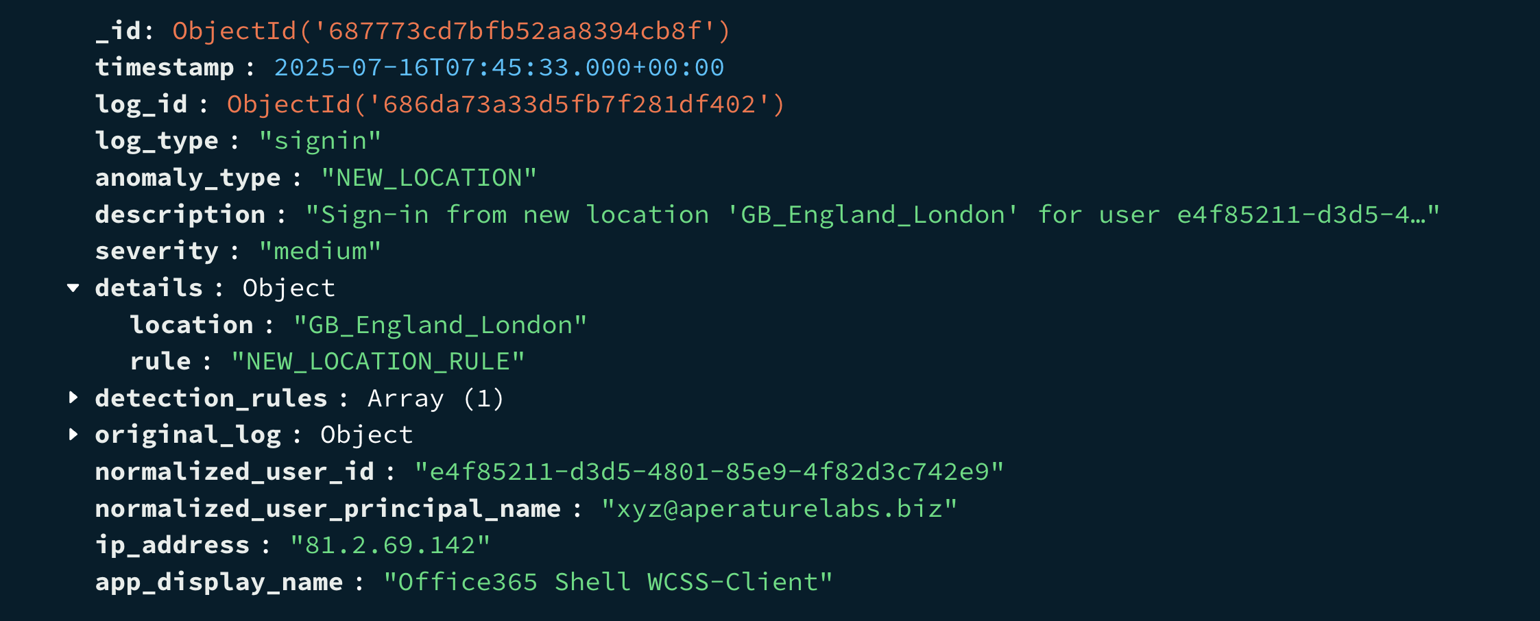 Before and after Entra ID Log flatten
