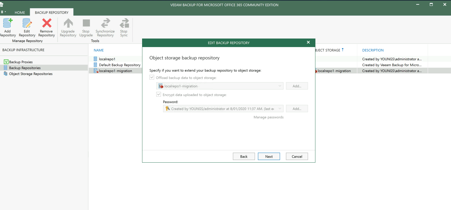 Setting up Object Storage Repository for Veeam Backup for Office365 v4