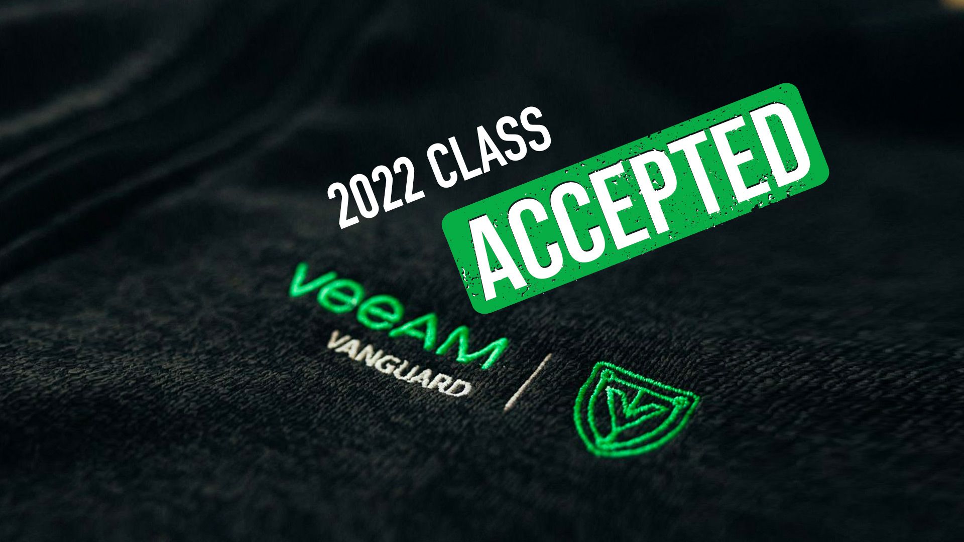 I am a Veeam Vanguard again in 2022
