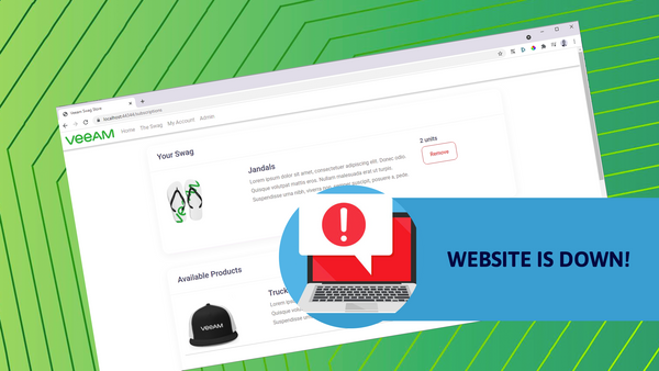 Instant Database Recovery with Veeam - Help the SWAG store is down!