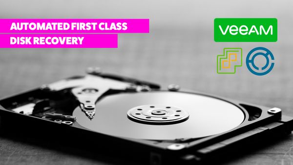 Perform first-class disk restore using Veeam VBR API