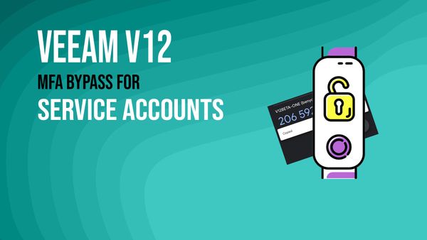 Service account usage with Veeam V12 API and MFA enabled